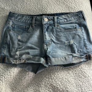 ripped jean shorts